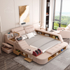 Luxury King Size Bed with Massage, Projector, Wireless Sound System, Safe Deposit Box Premium Bedroom Furniture