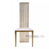 Beige Color PU Dining Chair Chinese Hotel Wedding Banquet Used Dinner Chair