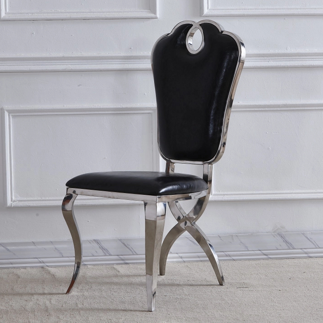 Best Price Home Furniture Metal Leg Dining Chairs Leather Cafe Restaurant Dinning Room Chair