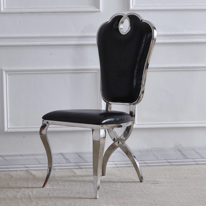 Best Price Home Furniture Metal Leg Dining Chairs Leather Cafe Restaurant Dinning Room Chair