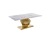 Top Quality Italian Light Luxury Marble Dining Table Modern Style Household Small Dining Table and Chair Set Home Furniture