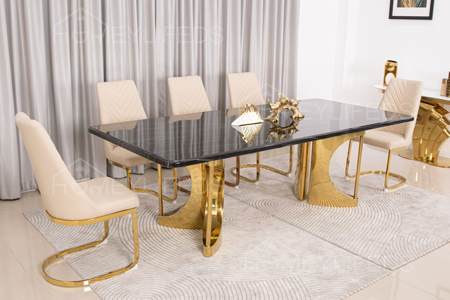 Simple and Light Luxury Dining Room Furniture Home Marble Dining Tables Living Room Table