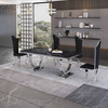 Modern Dining Table Nordic Light Luxury Marble Dining Table Italian Minimalist Slate Household Dining Table and Chair