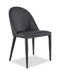 Wholesale High Back Stainless Steel Metal Frame PU Velvet Dining Chairs