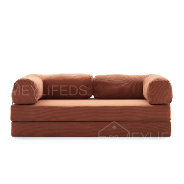 Wholesale Living Room Furniture Loveseat Compact Corduroy Cord Compressed Sofa Bed Modern Vacuum Compressed Sofa
