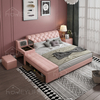 Contemporary Bedroom Multifunctional Bed with Massage Double Bed Design with Storage