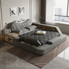 Modern Multifunction Smart Bed King Size With Storage Double Upholestered Leather Bed Bedroom Furniture