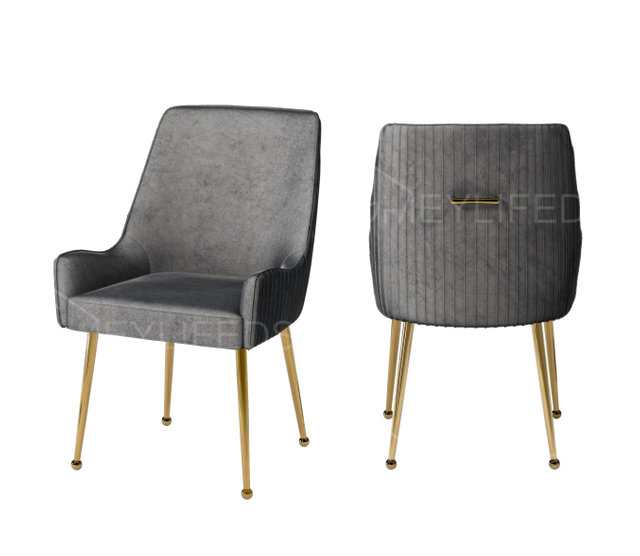 High End Quality Expensive Luxury Home Steel Dining Furniture Dinning Room Armchair Restaurant Stainless Steel Chair