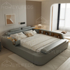 Modern Smart Bedroom Furniture Home Fabric Tatami Double Storage Massage Bed Multifunction King Size
