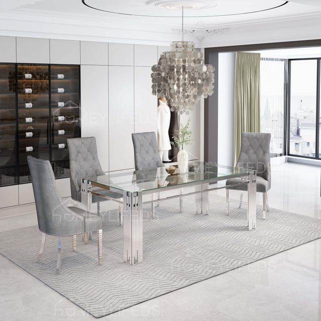 Brand New Black Marble Top Metal Leg Marble Dining Table Luxury Dining Room Living Room 8 Seat Dining Table Set