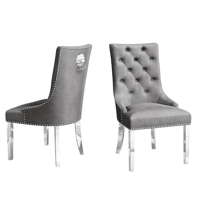 Luxury Dining Chairs Customized Modern Style Metal Stainless Steel Upholstery Velvet Armchair Chair