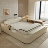 Luxury Leather Bed Modern Simple Double Bed Master Bedroom Hotel Bed