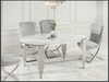 Home Furniture Modern Dinning Room Table Sets Stainless Steel Base Marble Dining Table No reviews yet