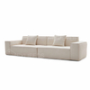 Vintage Corduroy Fabric Black Pure Sponge Simple Sofa Set Skeleton-Free Living Room Vacuum Compression Tofu Block for Apartments