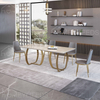 Modern Marble Top Dining Table Set Wholesale Cheap Indoor Home Furniture Room Restaurant Dining Modern Table