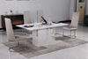 Home Dining Room Furniture Set Dinner Table Restaurant Rectangular Marble Stone Top Dining Table Set 6 Seater