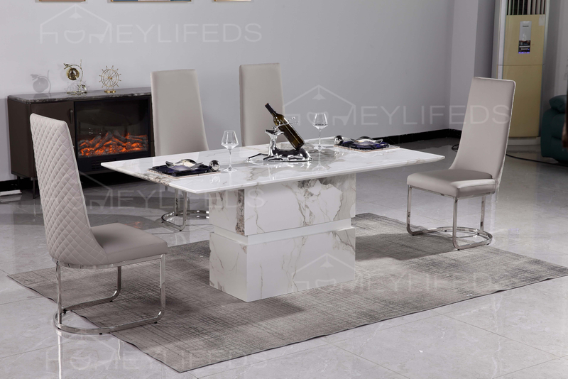 Modern Home Furniture Kitchen Dining Room Furniture Customize Marble Stone Round Dining Table