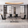 Dining Room Furniture Gold Stainless Steel Black Marble Rectangle Modern Marble Dining Table Set Dining Tables for Sell No reviews yet