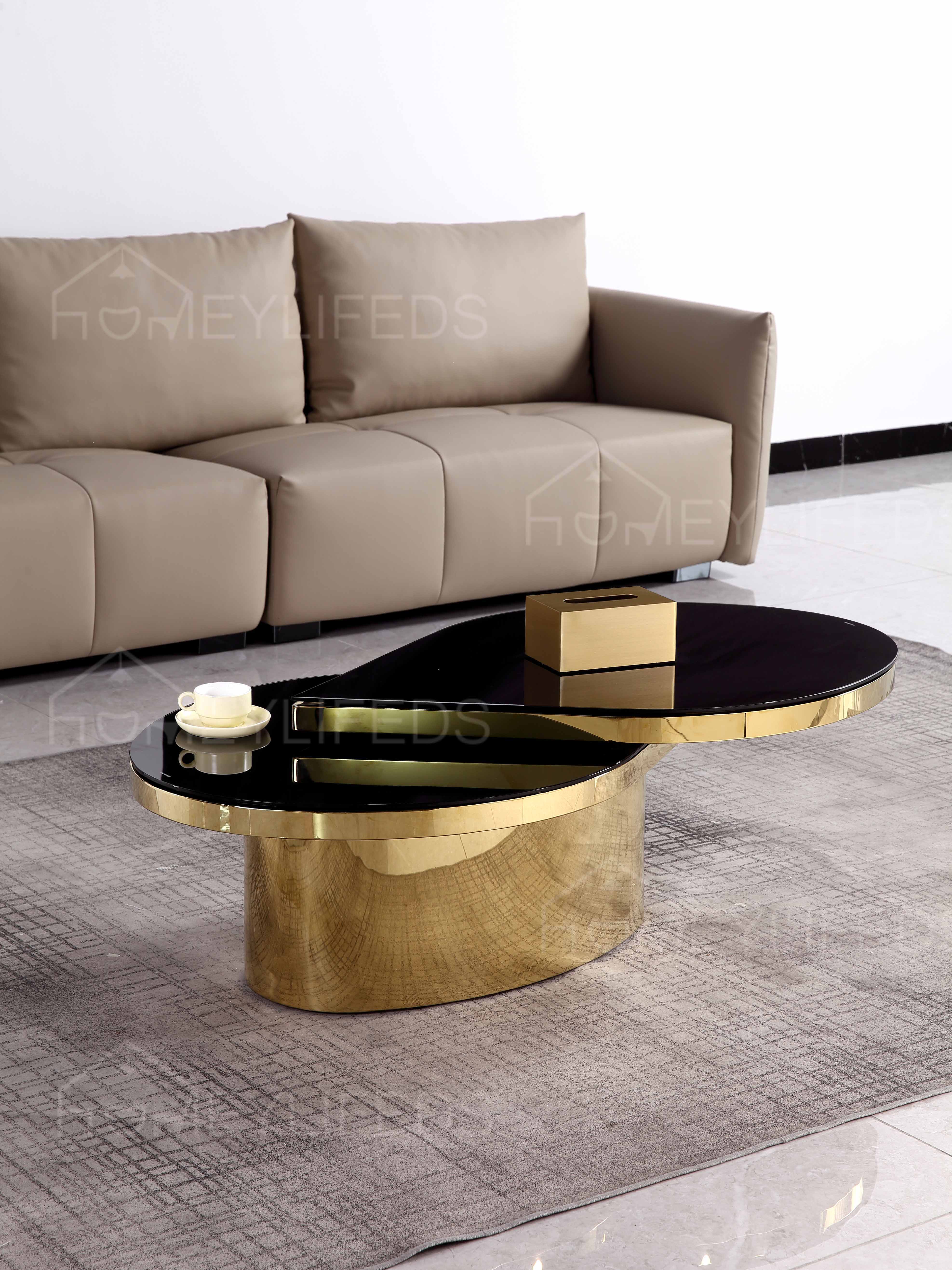 Living Room Furniture Hot Sale New Design Sintered Stone Or Marble Coffee Table