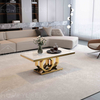 Excellent Quality Stainless Steel Base Coffee Table Marble Restaurant Coffee Table
