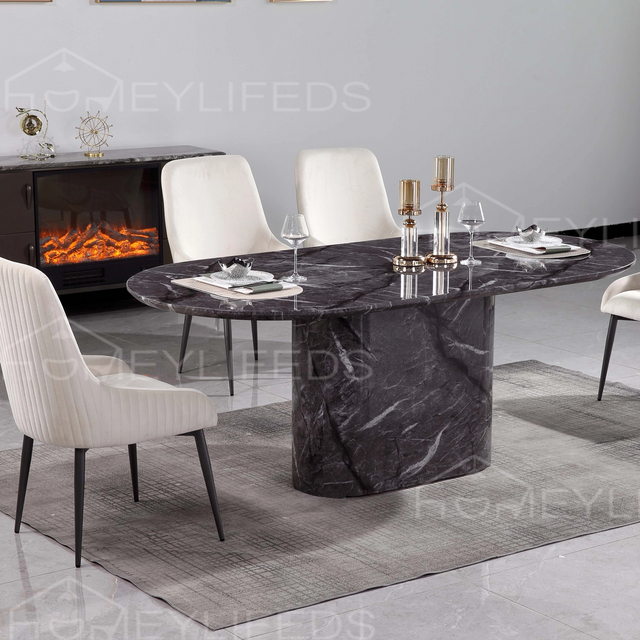 Hotel Furniture Marble Top Rectangle Stainless Steel Metal Wedding Dining Table Gold Dinner Table