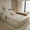 Modern Multifunctional LED Storage Bed From Guangdong Adjustable Soft Furniture with Reclining Feature for Bedroom