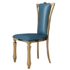 Luxury Modern Stainless Steel Metal Legs High Back PU Leather Dining Chair Set for Hotel Restaurant Home Dining Room Furniture