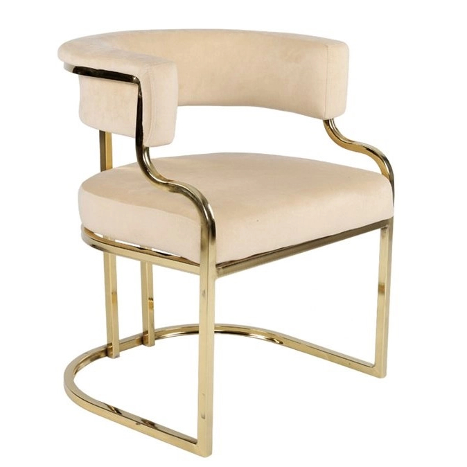 New Design Modern Cheap Dining Furniture Metal Frame Stainless Steel Dining Chair