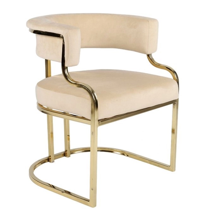 New Design Modern Cheap Dining Furniture Metal Frame Stainless Steel Dining Chair
