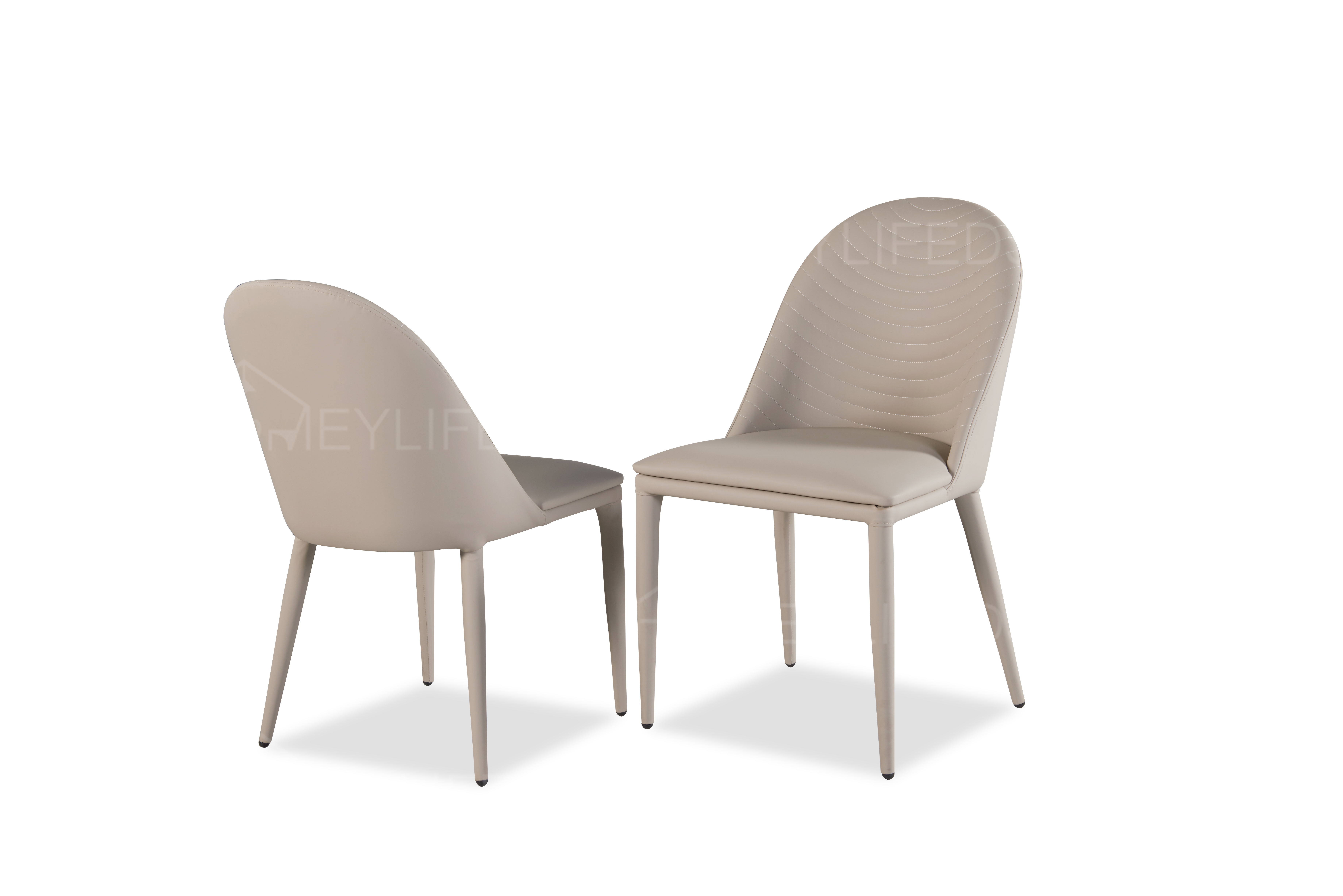 Velvet Upholstered Dining Chair Set with Chrome Stainless Steel Plating Leg Free Shipping Home Furniture for Dining Room