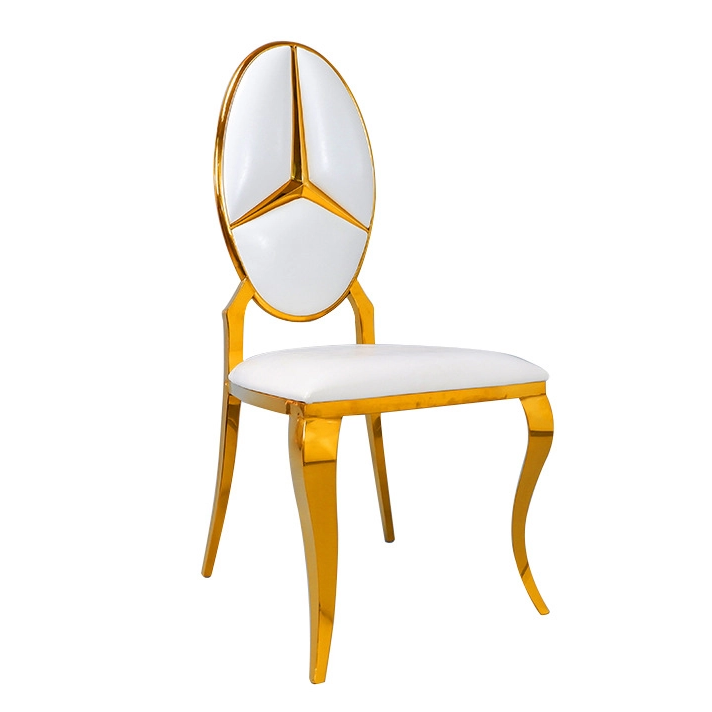 Good Quality Leather Dining Chair Restaurant Leisure Chairs Soft Armchair with Metal Steel Legs Living Room Furniture