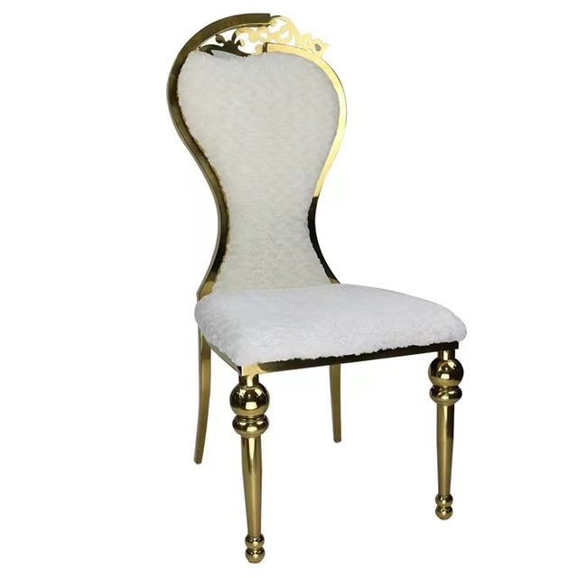Beige Minimalist Design Dining Room Chair Soft Leather Dining Chairs With Gold Stainless Steel Frame Modern Luxury