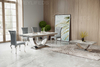 Modern Minimalist Home, Milky White Round Natural Luxury Marble Dining Table Customization