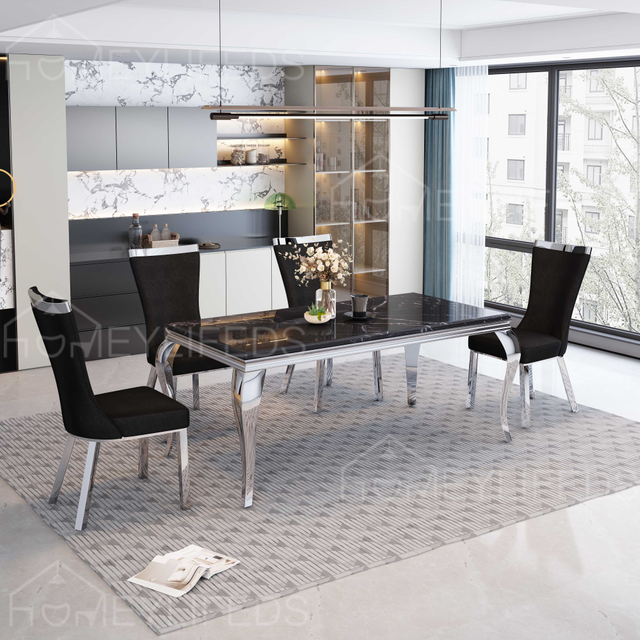 Cheap Price Dining Room Furniture Design Quality Antique Luxury Viola Marble Modern Dining Table