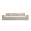 Vintage Corduroy Fabric Black Pure Sponge Simple Sofa Set Skeleton-Free Living Room Vacuum Compression Tofu Block for Apartments