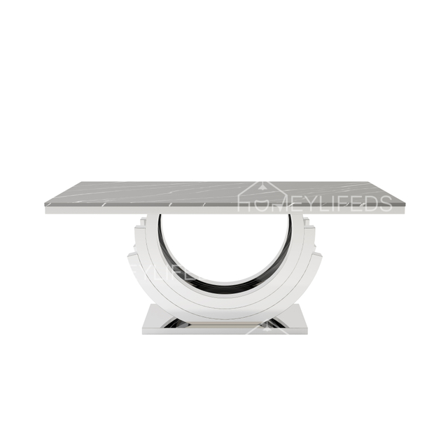 Factory Dining Room Furniture Marble Luxury Dining Table Set 6 Seater Italian Gold Metal Modern Dining Tables for Sale