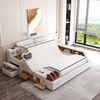 Storage Bed Double Mechanism Single Wooden Wood Tuffed 180x200 European Style Functional Royal Storage Bed